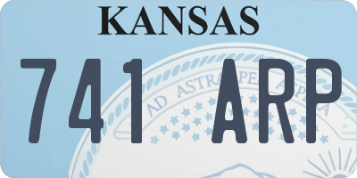 KS license plate 741ARP