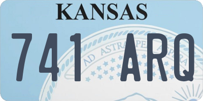 KS license plate 741ARQ