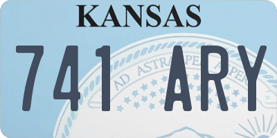 KS license plate 741ARY