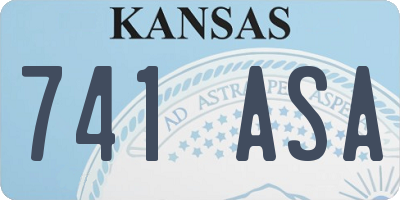 KS license plate 741ASA