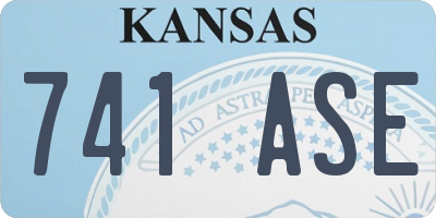 KS license plate 741ASE