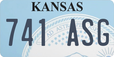 KS license plate 741ASG