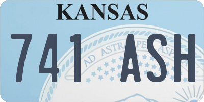 KS license plate 741ASH