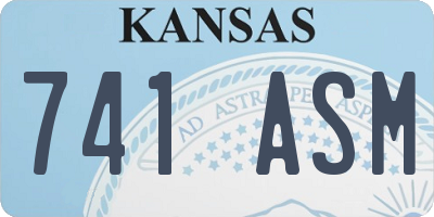 KS license plate 741ASM