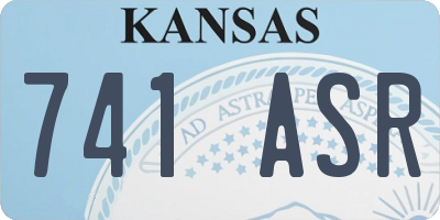 KS license plate 741ASR