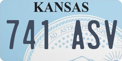 KS license plate 741ASV