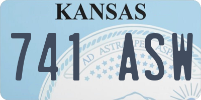KS license plate 741ASW