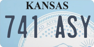 KS license plate 741ASY