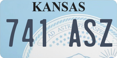 KS license plate 741ASZ