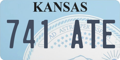 KS license plate 741ATE
