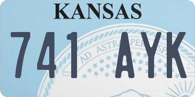 KS license plate 741AYK