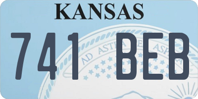 KS license plate 741BEB