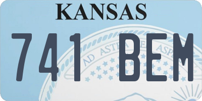 KS license plate 741BEM
