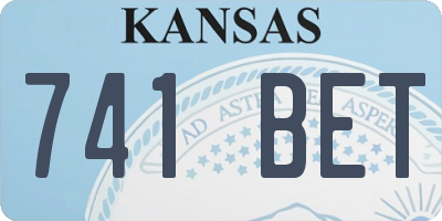KS license plate 741BET