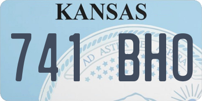 KS license plate 741BHO