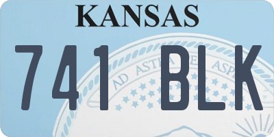 KS license plate 741BLK
