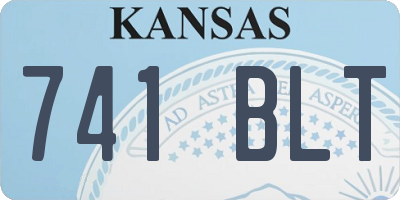 KS license plate 741BLT