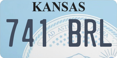 KS license plate 741BRL