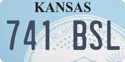 KS license plate 741BSL