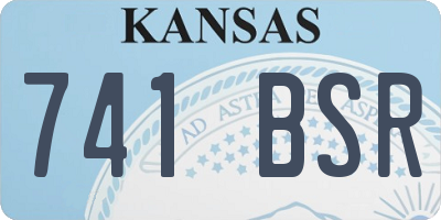 KS license plate 741BSR