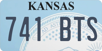KS license plate 741BTS