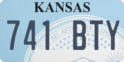 KS license plate 741BTY