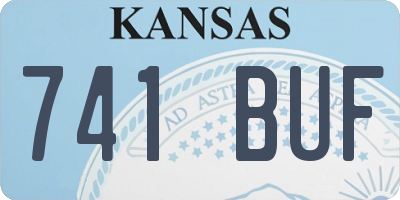 KS license plate 741BUF