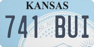 KS license plate 741BUI