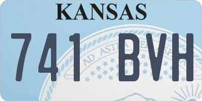 KS license plate 741BVH