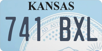 KS license plate 741BXL