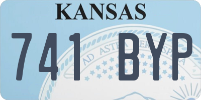KS license plate 741BYP
