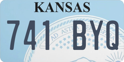 KS license plate 741BYQ