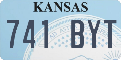 KS license plate 741BYT