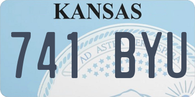 KS license plate 741BYU