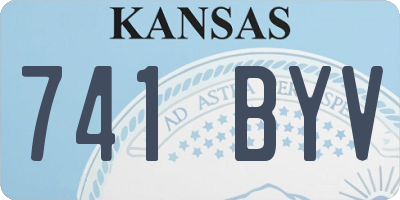 KS license plate 741BYV