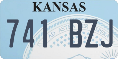 KS license plate 741BZJ