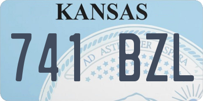 KS license plate 741BZL