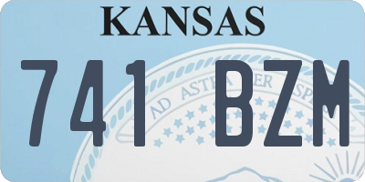 KS license plate 741BZM