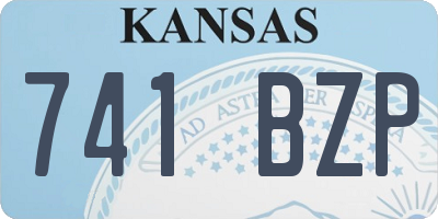 KS license plate 741BZP