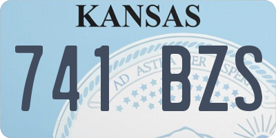 KS license plate 741BZS