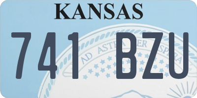 KS license plate 741BZU