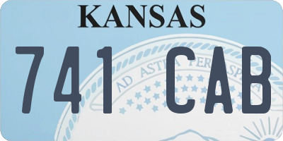 KS license plate 741CAB