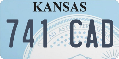 KS license plate 741CAD