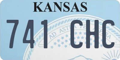 KS license plate 741CHC