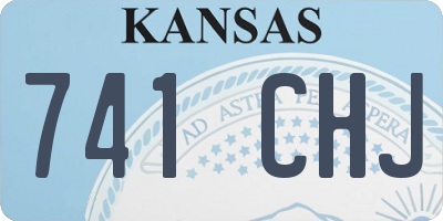 KS license plate 741CHJ