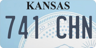 KS license plate 741CHN