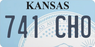 KS license plate 741CHO