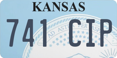 KS license plate 741CIP
