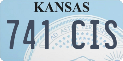 KS license plate 741CIS