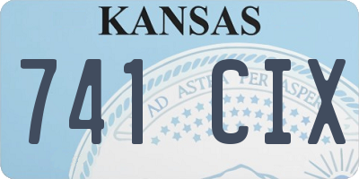 KS license plate 741CIX